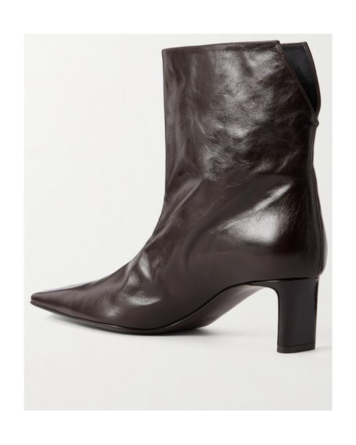 Khaite Brown Ona Ankle Boots