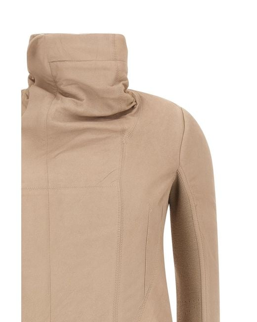 Rick Owens Natural Long-Sleeved Jacket