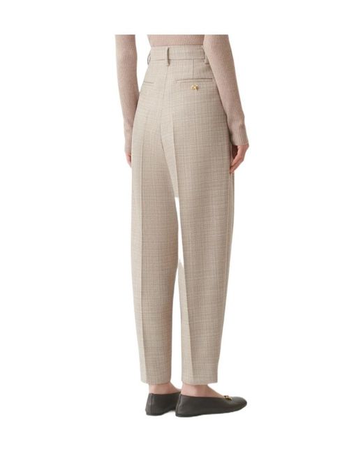 Fabiana Filippi Natural Tapered Casual Pants