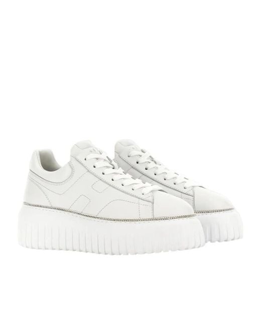 Hogan White Sneakers H-Stripes