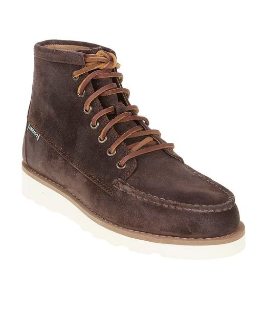 Sebago Brown Tala Lace-Up Boots for men