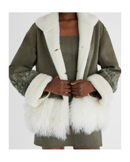 Ermanno Scervino Green Single-Breasted Jacket