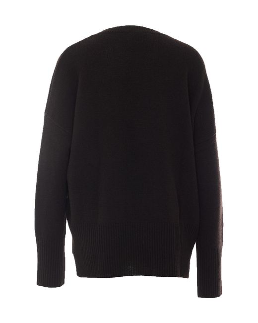 Lisa Yang Black Crew-Neck Sweater