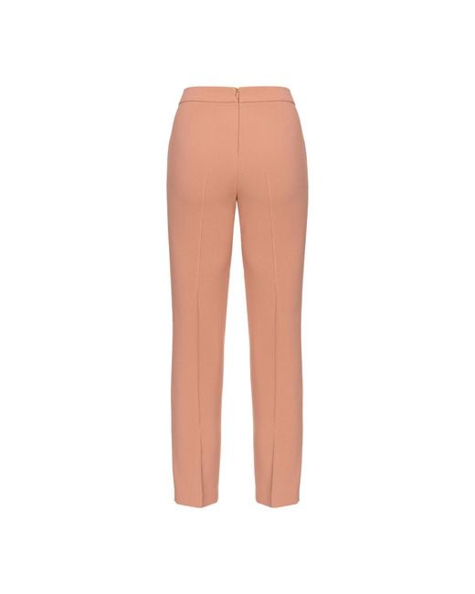 Pinko White Tailored Cropped Trousers