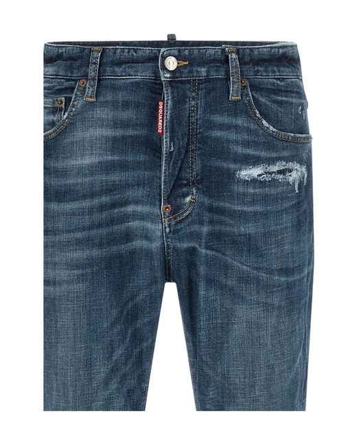 DSquared² Blue 642 Distressed Jeans for men