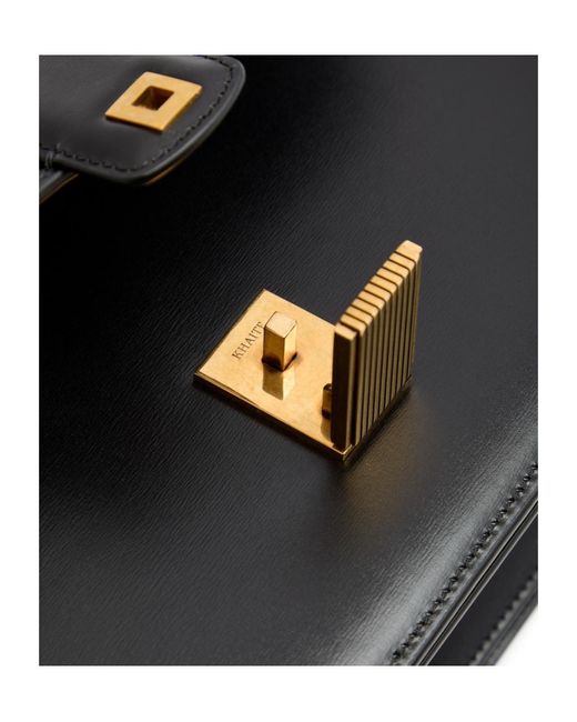 Khaite Black Metallic Crossbody Bag