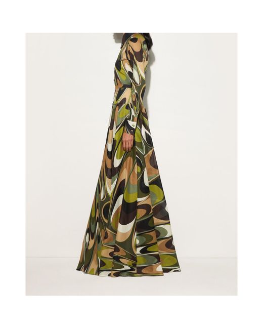 Emilio Pucci Green Pucci Onde Printed Button-Up Shirt
