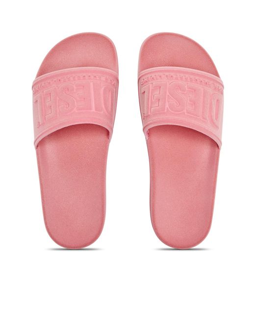 DIESEL Pink Sa-Mayemi Slides