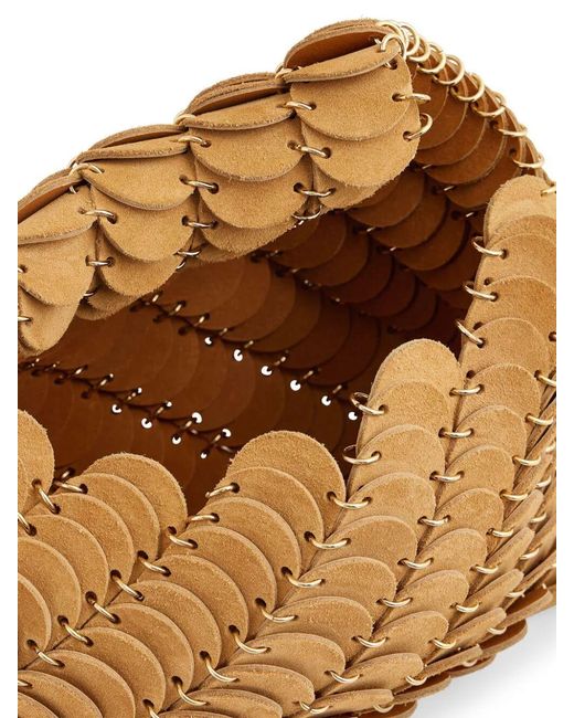 Rabanne Natural Panelled Chain-Link Shoulder Bag