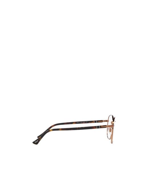 Persol White Rectangular Frame Glasses for men