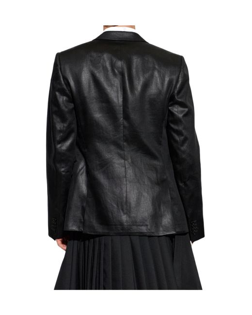McQueen Black Single-Breasted Suit Jacket for men