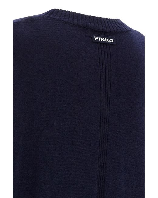 Pinko Blue Puerto Rico Knitted Midi Dress