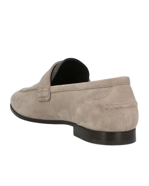 Brunello Cucinelli Brown Minimalist Loafers