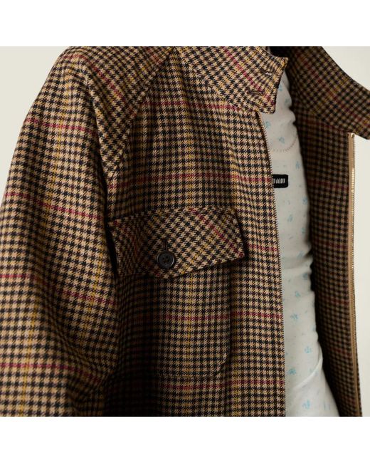 Miu Miu Brown Virgin Wool Houndstooth Jacket