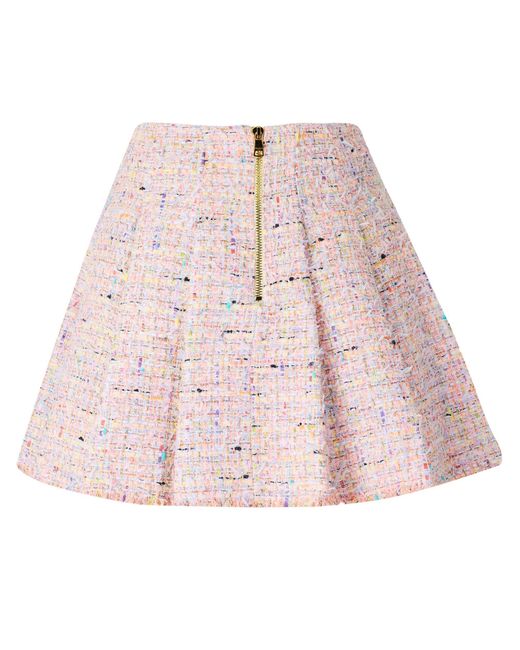 Balmain Pink A-Line Mini Skirt