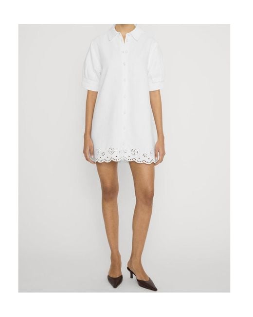 FRAME White Eyelet Play Dress
