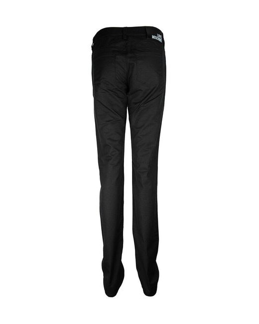 Moschino Black Logo Printed Jeans