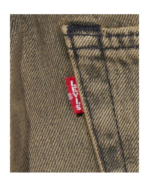 Levi's Gray 501 Original Straight-Leg Jeans for men