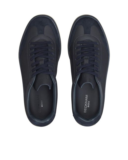 Boss Blue Classic Lowtop Sneakers for men