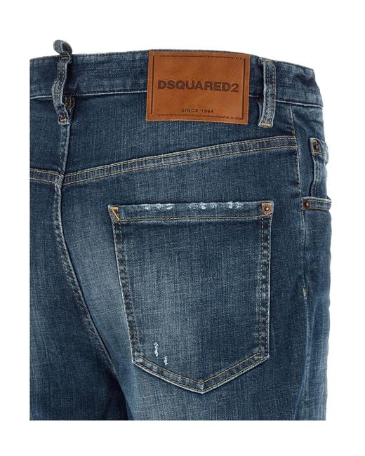 DSquared² Blue 642 Distressed Jeans for men