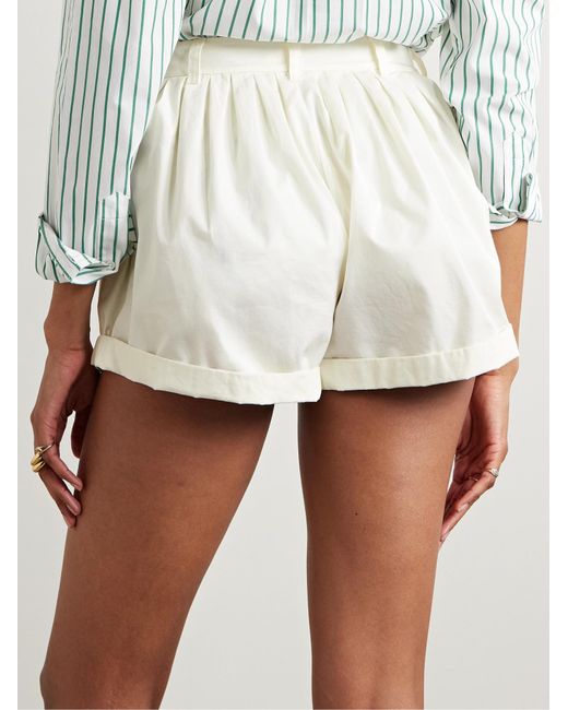 Doen White Belt Loop Shorts