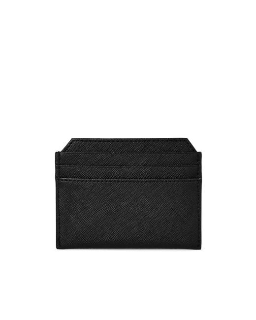 Vivienne Westwood Black Textured Leather Milano Orb Card Holder for men