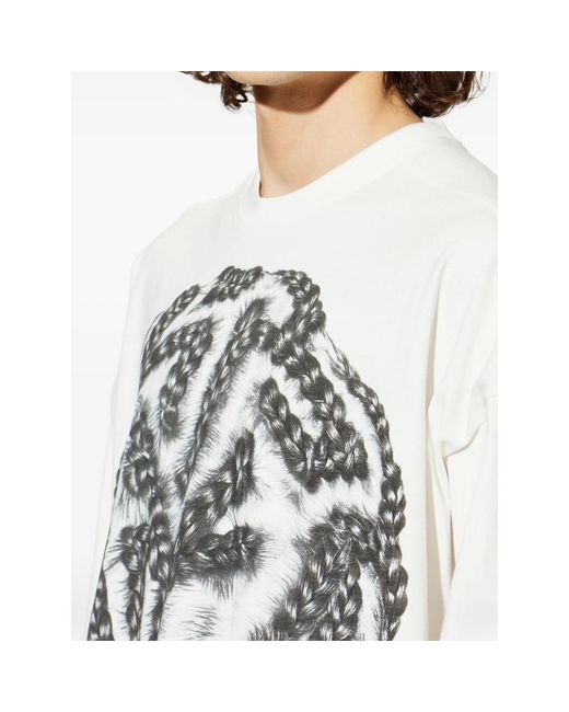 PDF CHANNEL White Printed T-Shirt for men
