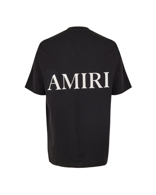 Amiri Black Casual Crew Neck T-Shirt for men