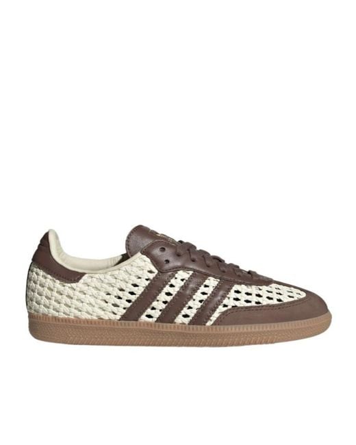 Adidas Brown Originals Samba Og Woven Low-Top Sneakers