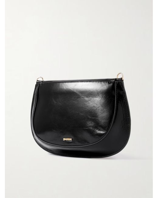 Jonathan Simkhai Black Logan Leather Shoulder Bag