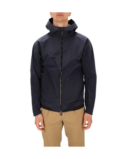 Herno Blue Long-Sleeved Casual Jacket for men