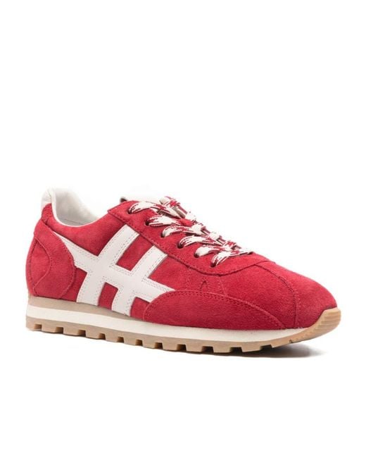 Hogan Red 86Er Lace-Up Sneakers
