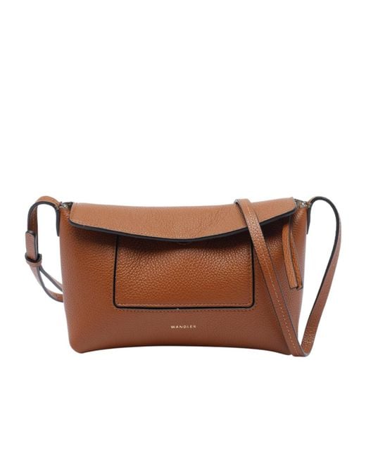 Wandler Brown Slouch Mini Shoulder Bag
