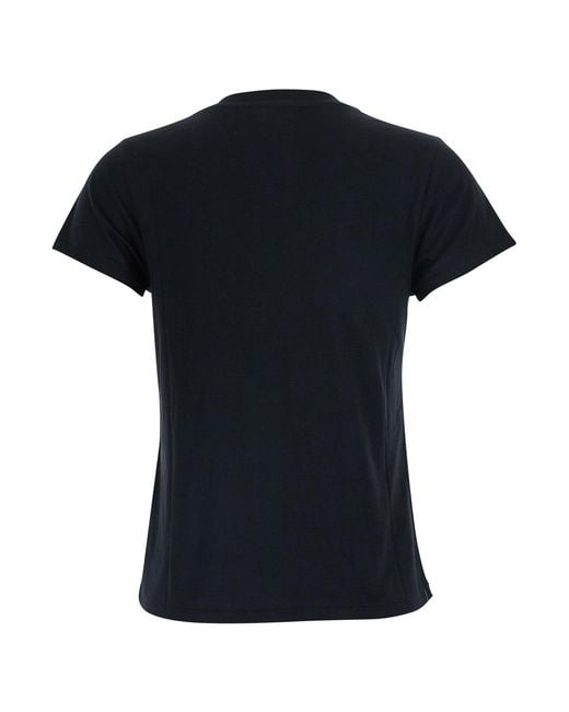 Polo Ralph Lauren Black Logo Embroidered V-Neck T-Shirt