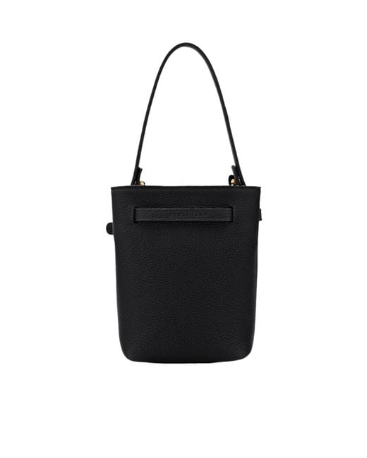 Longchamp Black Xs Le Smart Bucket Bag