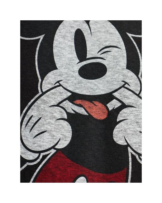 Re/done Black Silly Mickey Boyfriend Tee