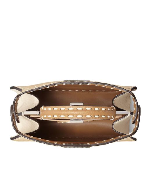 Fendi Natural Peekaboo Iseeu Small Tote Bag