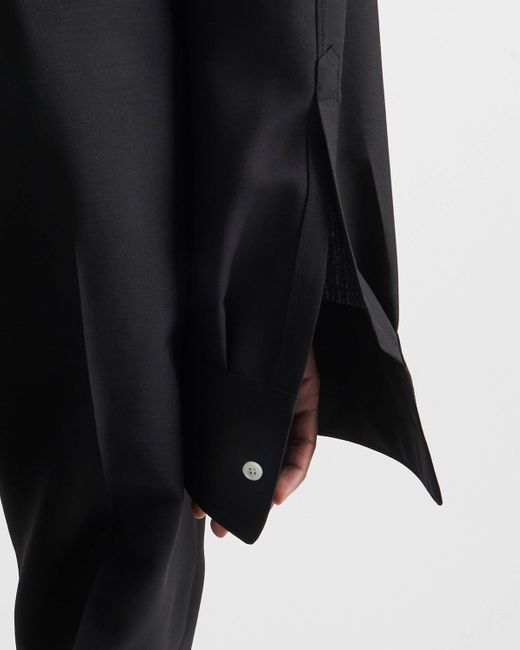 Prada Black Long-Sleeved Single-Breasted Shirt Jacket