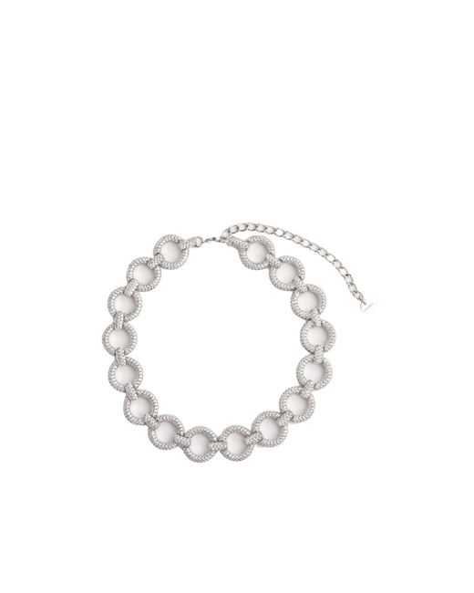 Self-Portrait Metallic Embellished Necklace