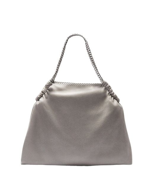 Stella McCartney Gray Falabella Drawstring Tote Bag