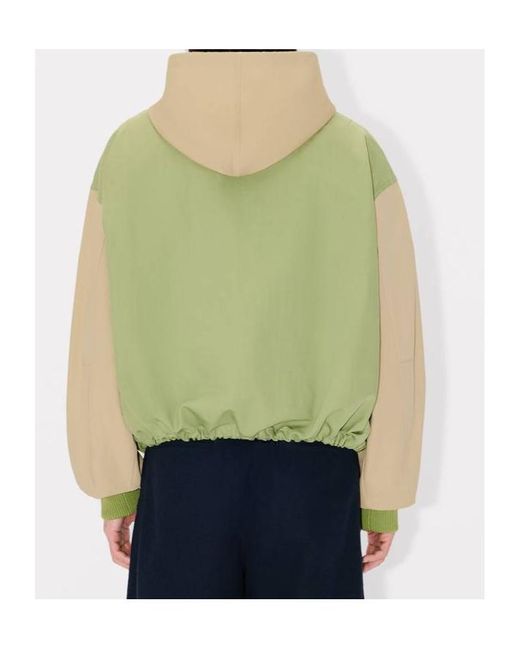 KENZO Green Hooded Parka for men