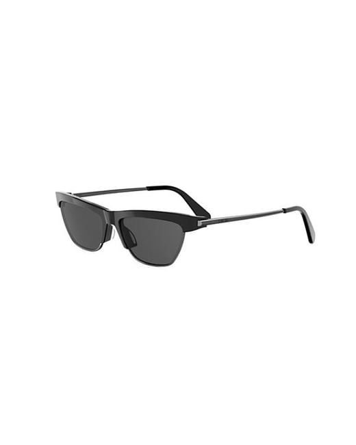 Dior White Eyewear Cat Eye Frame Sunglasses