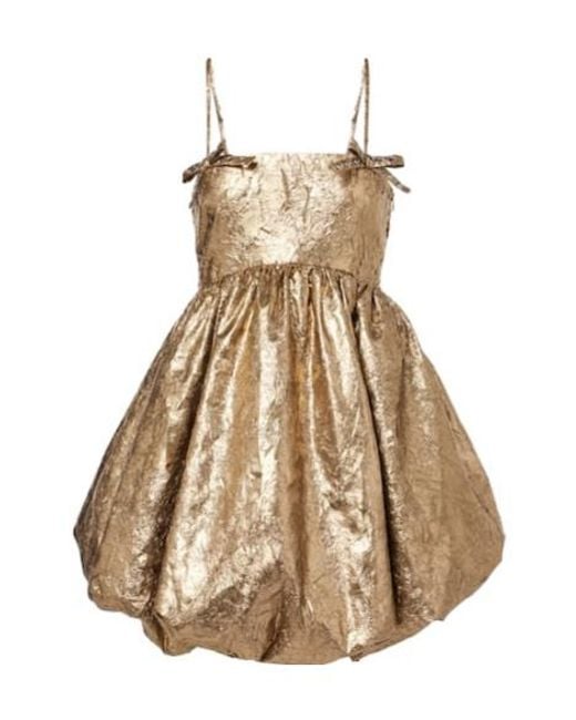 Ganni Natural Metallic Dress