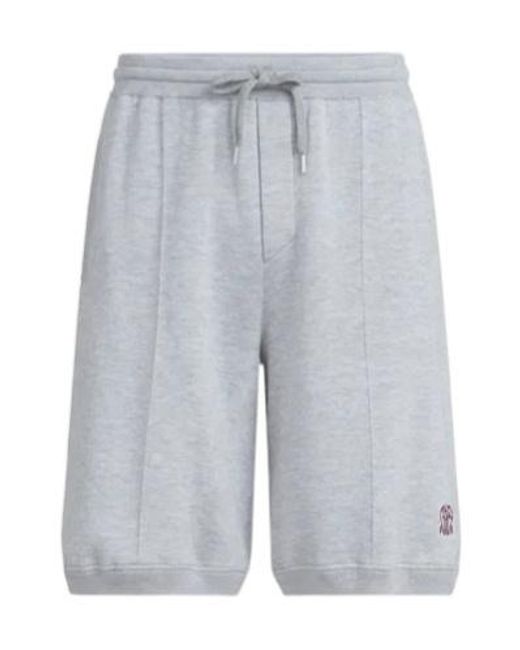 Brunello Cucinelli Blue Drawstring Bermuda Shorts for men