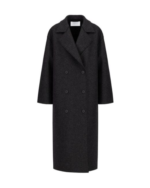 Harris Wharf London Black Long Oversized Coat