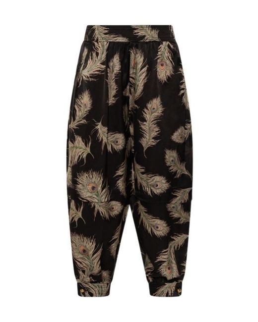 Zimmermann Black Patterned Casual Trousers