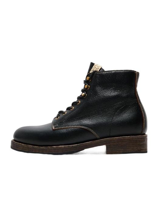 Visvim Black Lace-Up Boots for men