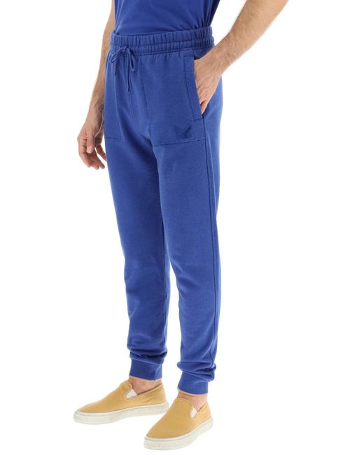 Maison Kitsuné Blue Logo Sweatpants for men