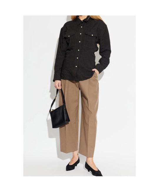 Studio Nicholson Black Buttoned Pocket Shirt