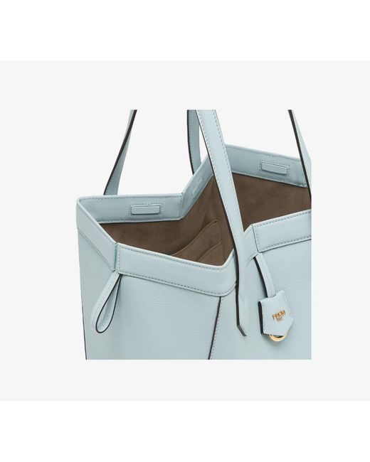 Fendi Blue Origami Medium Tote Bag